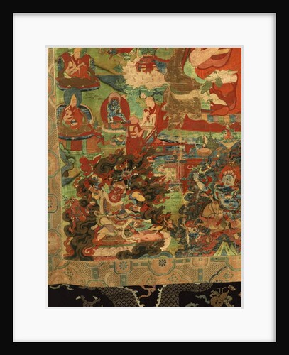 Detail of Third Panchen Lama Losan Penden Yeshe by School Tibetan