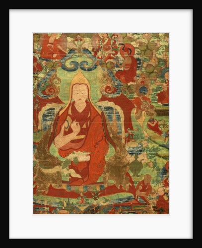 Detail of Third Panchen Lama Losan Penden Yeshe by School Tibetan