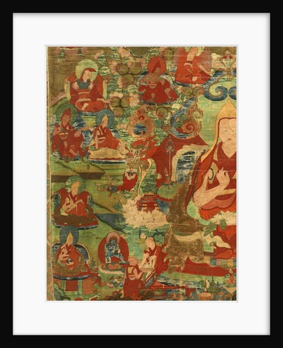 Detail of Third Panchen Lama Losan Penden Yeshe by School Tibetan
