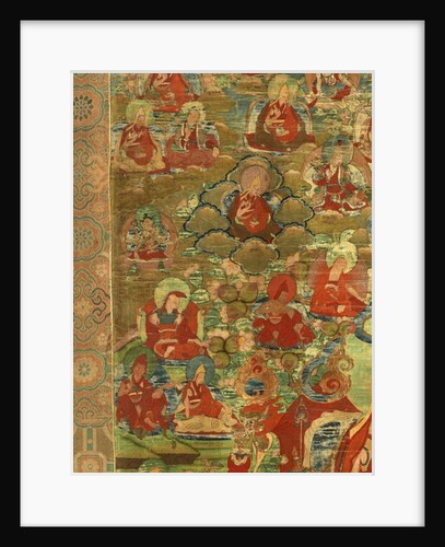 Detail of Third Panchen Lama Losan Penden Yeshe by School Tibetan