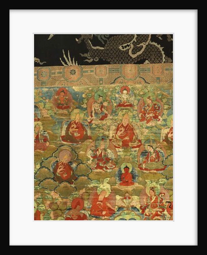 Detail of Third Panchen Lama Losan Penden Yeshe by School Tibetan