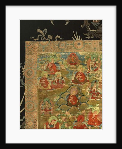 Detail of Third Panchen Lama Losan Penden Yeshe by School Tibetan