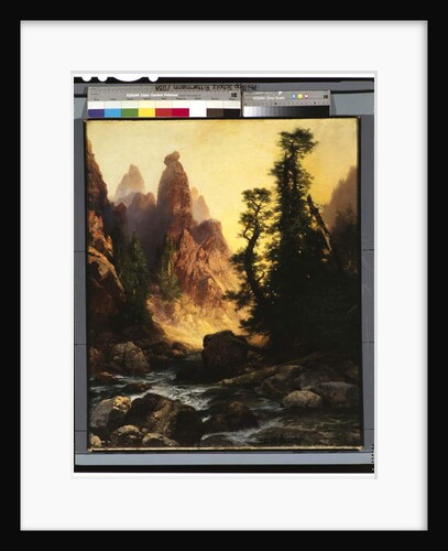 Below the Towers of Tower Falls, Yellowstone Park, 1909 by Thomas Moran