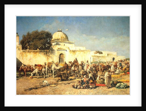 Market Scene at Mogador, 1881 by Edwin Lord Weeks