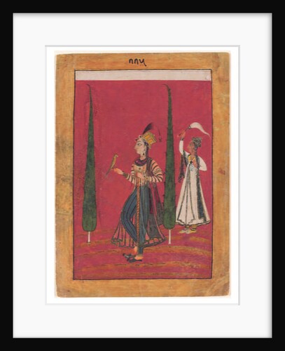 Mughal Princess in a Garden, c.1700 by Indian School