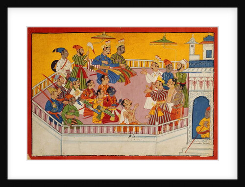 The wedding guests assemble, c.1700 by Indian School