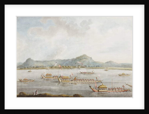 The Nawab of Murshidabad's boats on the Ganges, 1814 by Ram Sita
