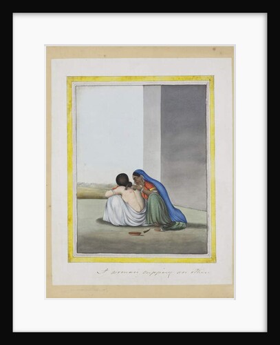 A woman cupping another, c.1815 by Indian School