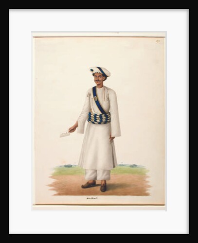 Harkarah with a letter, c.1846 by Shaik Muhammad Amir of Karraya
