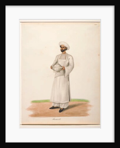 Khansama with a tureen, c.1846 by Shaik Muhammad Amir of Karraya