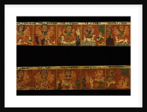 A pair of Devimahatmya manuscript covers by Nepalese School