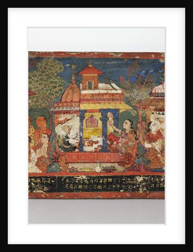 Detail from a Buddhist manuscript cover by Nepalese School