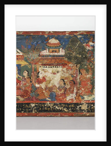 Detail from a Buddhist manuscript cover by Nepalese School