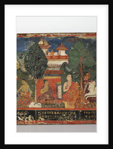 Detail from a Buddhist manuscript cover by Nepalese School