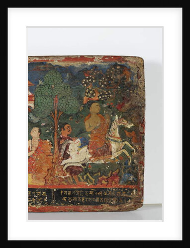 Detail from a Buddhist manuscript cover by Nepalese School
