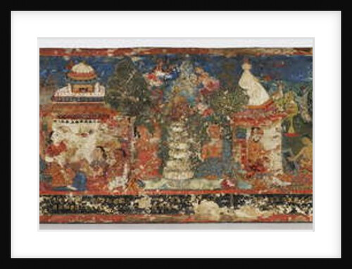 Buddhist manuscript cover by Nepalese School