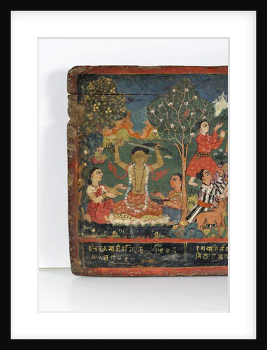 Detail from a Buddhist manuscript cover by Nepalese School