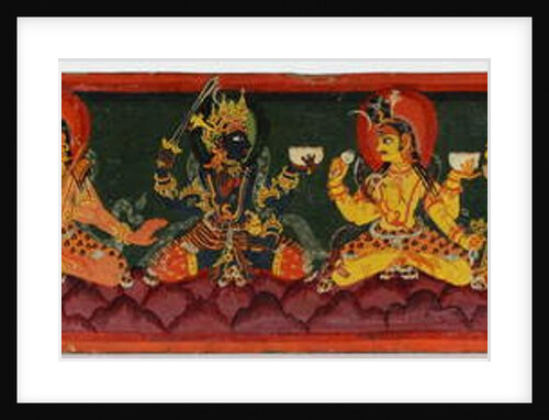 Book cover from a Shaiva manuscript by Nepalese School