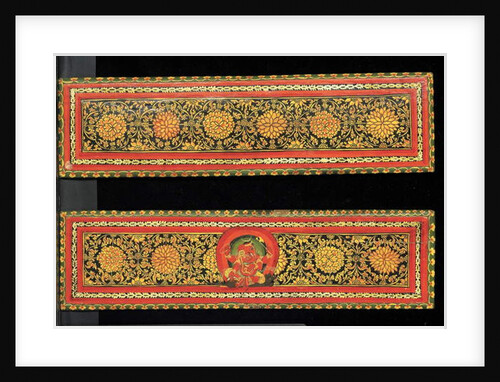 Book covers from a Shaiva manuscript by Nepalese School