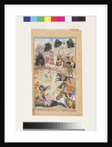 Lava and Kishu engage Lakshmana in battle,1598 by Makra Makra