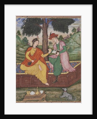 A man and woman seated beneath a tree, c.1590 by Indian School