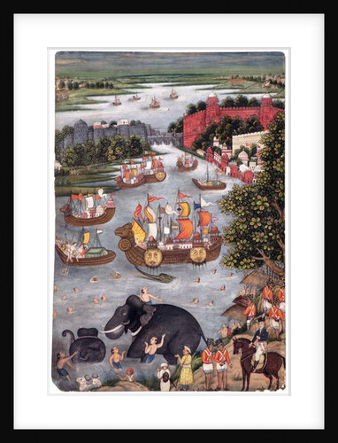 Festivities on a River, c.1825 by Indian School