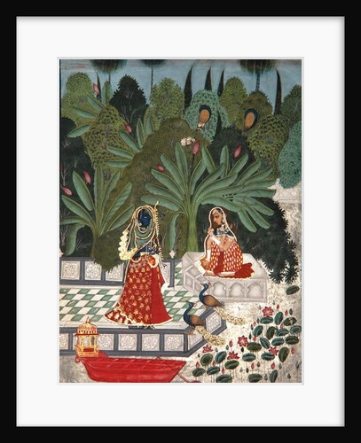 Krishna uses a ruse to meet his beloved, 1781 by Bhoya Bhoya