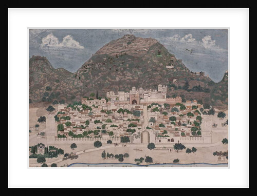 View of a fortified city, 1886 by Chotu Lal