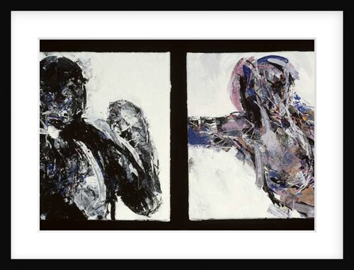 Naked man and naked woman, lying back with her arm outstretched, 1993-94 by Stephen Finer