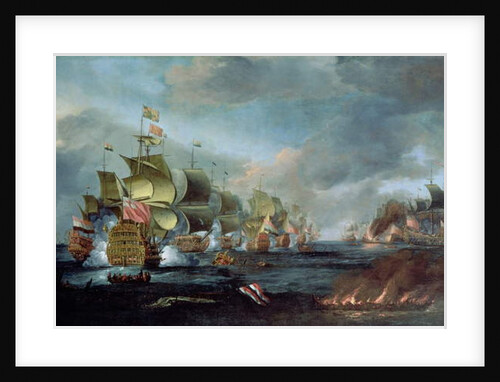 The Battle of Lowestoft, June 3rd, 1665 by Adriaen van Diest