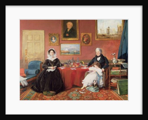 The Langford Family in their Drawing Room, 1841 by James Holland