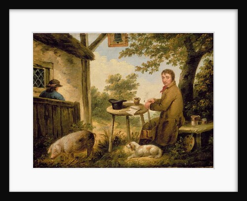 Portrait of the Artist Outside the Bell Inn by George Morland