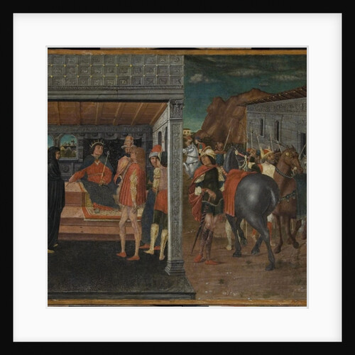 The Announcement of the Death of Uriah to King David and Bathsheba by Domenico Morone