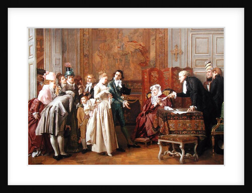 The Marriage by Jules Adolphe Goupil
