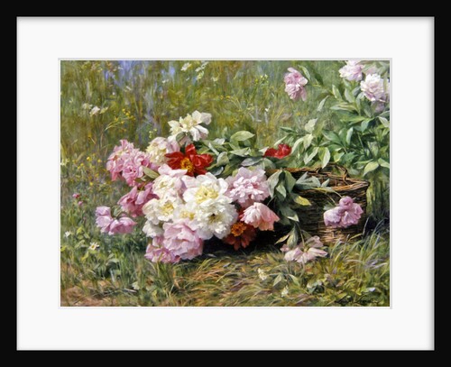 Freshly cut flowers by Louis Marie Lemaire