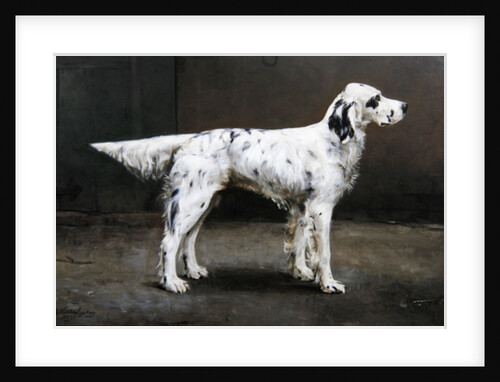 Portrait of a dog, 1885 by Charles van den Eycken
