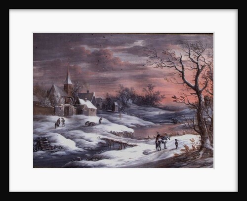 Winter Landscape by German School