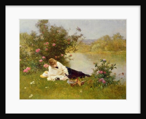 Woman on a River Bank by Ferdinand Heilbuth