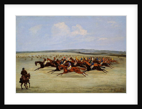 The Cambridgeshire Stakes, 1853 by Samuel Henry Alken