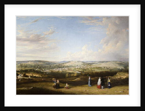 Stroud from near Rodborough Fort, Gloucestershire by Alfred Newland Smith