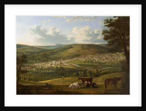 Stroud from near Rodborough Fort, Gloucestershire by Alfred (attr. to) Newland Smith