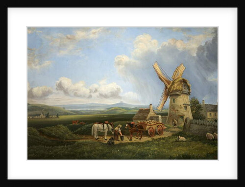Kearsey's Windmill, Minchinhampton Common, Gloucestershire by Augustus Turner
