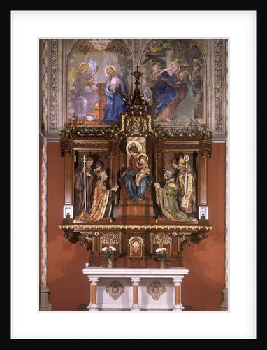 Side-altar of Our Lady with statues of Bohemian Patron Saints, 1922 by Štěpán Zálešák
