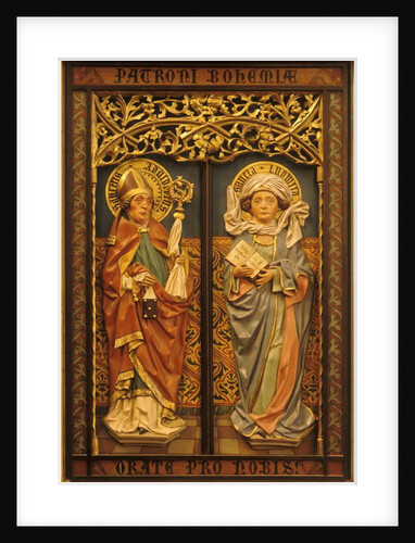 St. Adalbert and St. Ludmila, Patron Saints of Bohemia, 1920s by Czech School