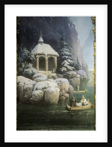 Tell's Chapel at Vierwaldstättersee, 1850s by Josef Matěj Navrátil