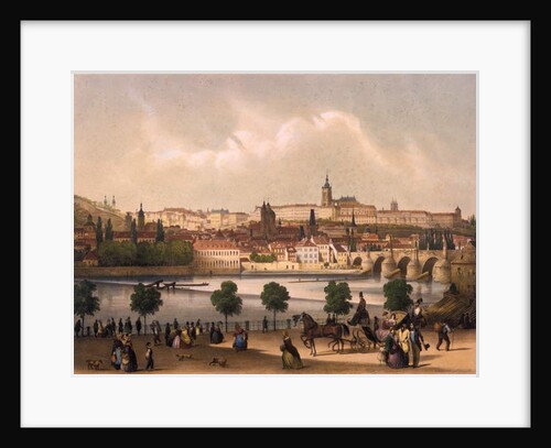 View of the Little Quarter and Prague Castle Hradcany, c.1845 by Francois Joseph Sandmann