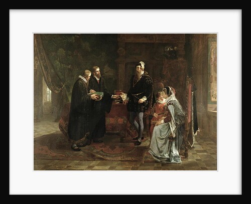 King Gustav I Vasa of Sweden Receiving the Swedish Translation of the Bible, 1870 by Julius Kronberg