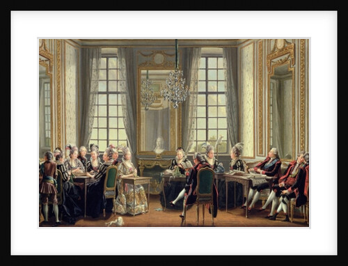 Conversation at Drottningholms Palace, 1779 by Pehr Hillestrom