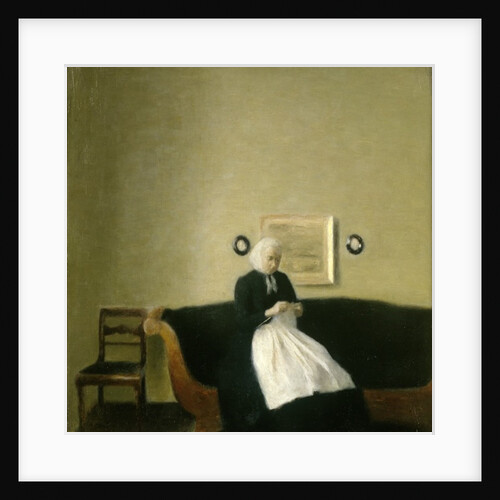 Interior with the Artist's Mother, 1889 by Vilhelm Hammershoi