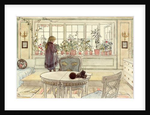 Flowers on the Windowsill by Carl Larsson
